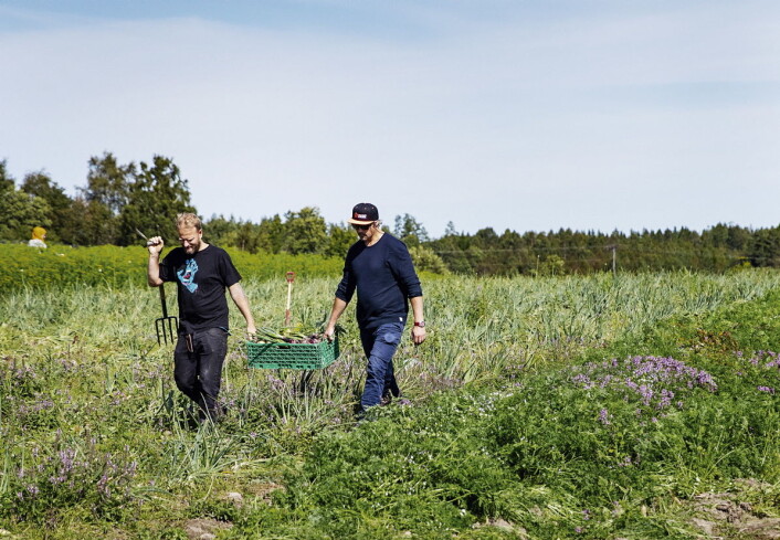 Boka er også en hyllest til norske bønder. (Foto: Grønnsakskokeboka) Boka er også en hyllest til norske bønder. (Foto: Grønnsakskokeboka)