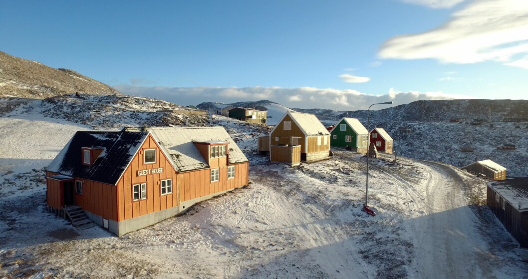 Ittoqqortoormiit Guesthouse på Grønland. (Foto: Hotels.com)