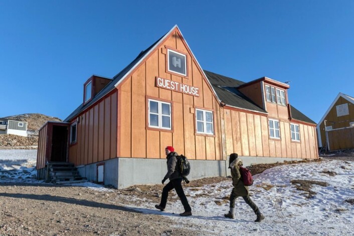 Ittoqqortoormiit Guesthouse på Grønland. (Foto: Hotels.com) Ittoqqortoormiit Guesthouse på Grønland. (Foto: Hotels.com)
