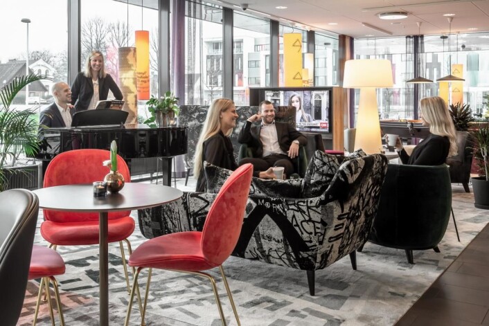 Fra lobbyområdet på hotellet. (Foto: Radisson Hotel Group) Fra lobbyområdet på hotellet. (Foto: Radisson Hotel Group)