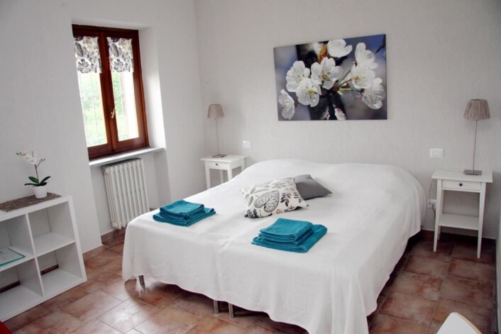 Fra ett av rommene på Villa Bella Piemonte. (Foto: Morten Holt) Fra ett av rommene på Villa Bella Piemonte. (Foto: Morten Holt)