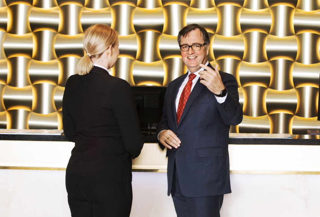 – Vi gleder oss over denne lanseringen og veien videre sammen med Vipps og Alipay, sier konserndirektør for Thon Hotels, Morten Thorvaldsen. (Foto: Gry Traaen) – Vi gleder oss over denne lanseringen og veien videre sammen med Vipps og Alipay, sier konserndirektør for Thon Hotels, Morten Thorvaldsen. (Foto: Gry Traaen)