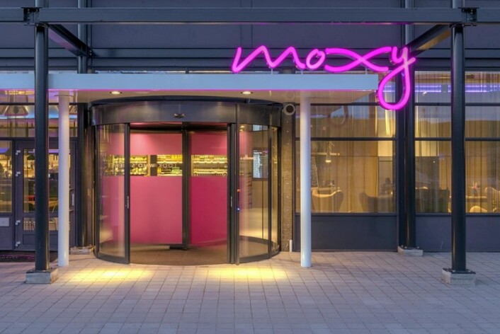 Moxy Oslo X på Hellerudsletta. (Foto: Belvar) Moxy Oslo X på Hellerudsletta. (Foto: Belvar)
