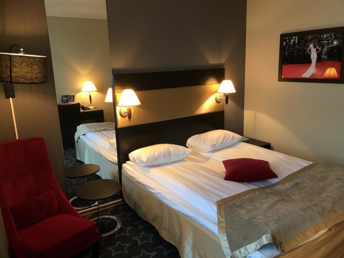 Fra ett av rommene på hotellet. (Foto: Morten Holt) Fra ett av rommene på hotellet. (Foto: Morten Holt)