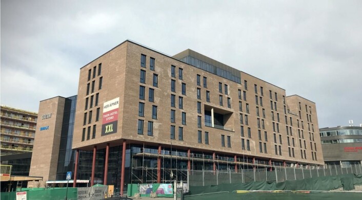 Thon Hotel Storo åpnet i 2018. (Foto: Morten Holt) Thon Hotel Storo åpnet i 2018. (Foto: Morten Holt)