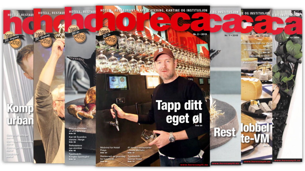 Omslaget på Horecas andre utgave i 2019. (Foto: Morten Holt/layout: Tove Sissel Larsgård) Omslaget på Horecas andre utgave i 2019. (Foto: Morten Holt/layout: Tove Sissel Larsgård)