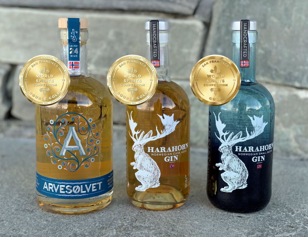 Mye heder til Det Norske Brenneri i San Francisco World Spirits Competition 2019 (SFWC). (Foto: Det Norske Brenneri) Mye heder til Det Norske Brenneri i San Francisco World Spirits Competition 2019 (SFWC). (Foto: Det Norske Brenneri)