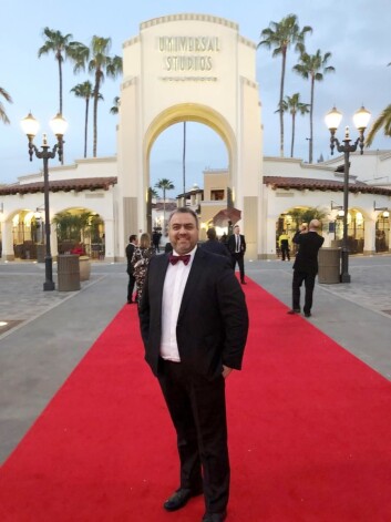 Ronny Gjøse var i Hollywood for motta prisen. (Foto: Pink Fish) Ronny Gjøse var i Hollywood for motta prisen. (Foto: Pink Fish)