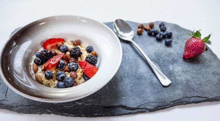Vegansk havregrøt på Scandic Nidelven. (Foto: Scandic Hotels) Vegansk havregrøt på Scandic Nidelven. (Foto: Scandic Hotels)