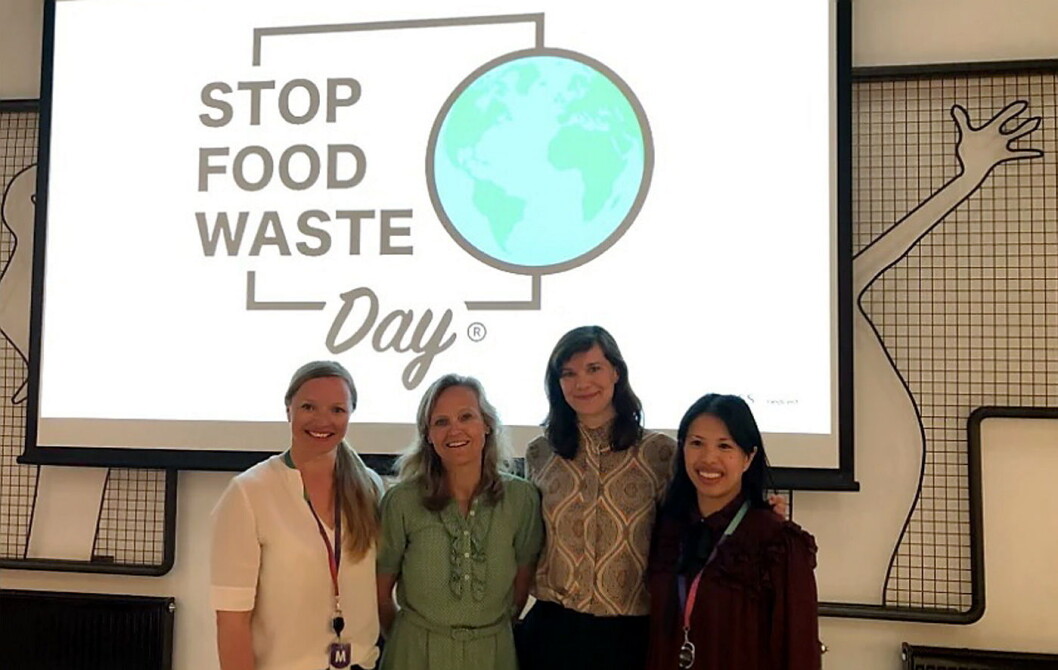 Fra venstre Julie Aasheim, Mette Nygård Havre, Kristine Ullaland og og Maria Williams inspirerte på Stop Food Waste Day-frokostmøte på Media City Bergen. (Foto: Compass Group) Fra venstre Julie Aasheim, Mette Nygård Havre, Kristine Ullaland og og Maria Williams inspirerte på Stop Food Waste Day-frokostmøte på Media City Bergen. (Foto: Compass Group)