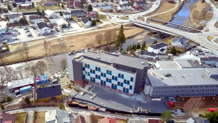 Fra utbyggingen av hotellet. (Foto: Quality Hotel Sogndal) Fra utbyggingen av hotellet. (Foto: Quality Hotel Sogndal)