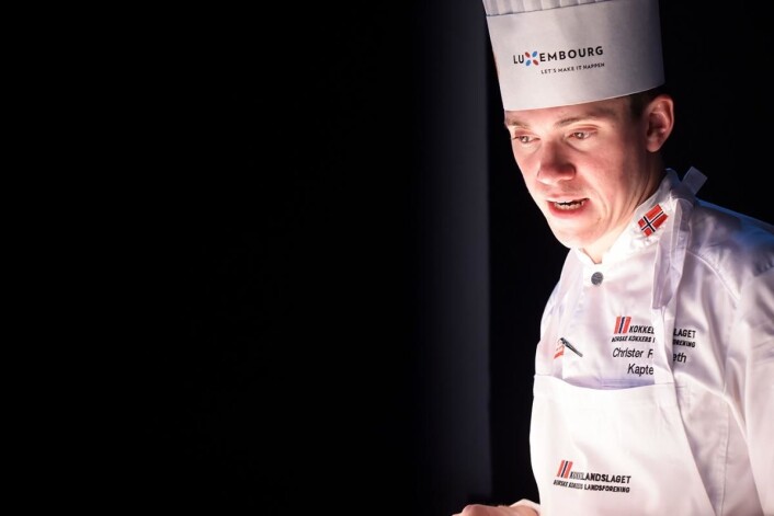 Christer Rødseth fra Vaaghals er kokkelandslagets kaptein. (Foto: Eirik Nilssen, Matbyrået Impuls) Christer Rødseth fra Vaaghals er kokkelandslagets kaptein. (Foto: Eirik Nilssen, Matbyrået Impuls)