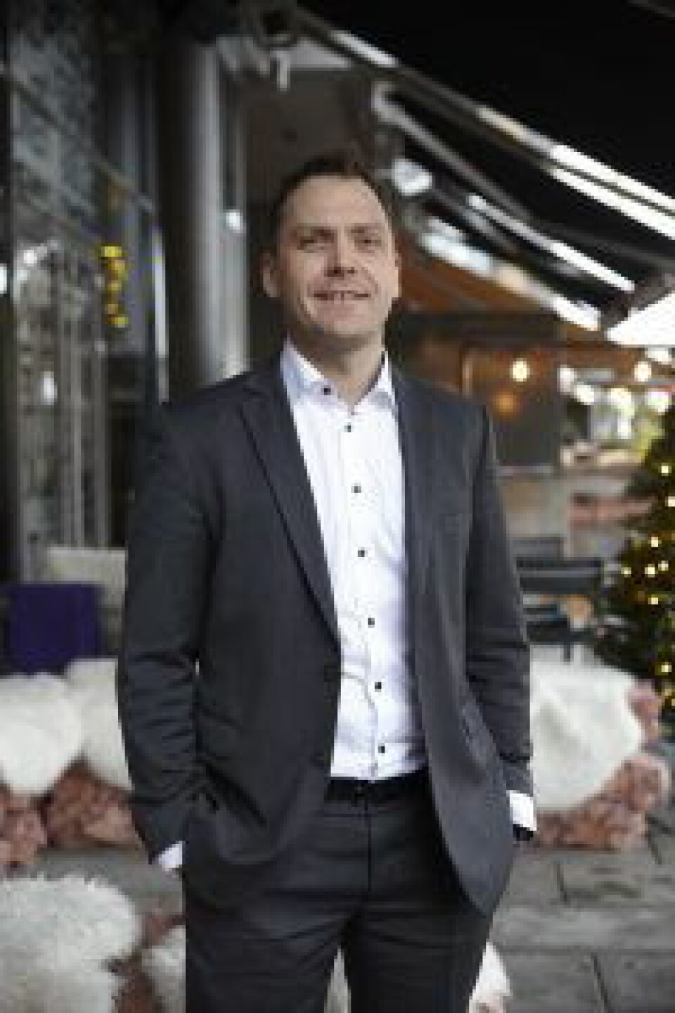 Administrerende direktør Harald Berger gleder seg over bedre plass, beliggenhet og tilbud på Bølgen & Moi Gimle. (Foto: Dag Thorenfeldt)