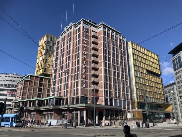 Clarion Hotel The Hub gjenåpnet 1. mars 2019. (Foto: Morten Holt) Clarion Hotel The Hub gjenåpnet 1. mars 2019. (Foto: Morten Holt)