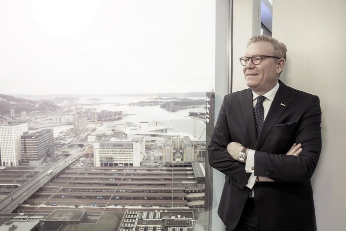 Tarje Hellebust i en av de øverste etasjene på Norges høyeste hotell. (Foto: Rickard L. Eriksson) Tarje Hellebust i en av de øverste etasjene på Norges høyeste hotell. (Foto: Rickard L. Eriksson)