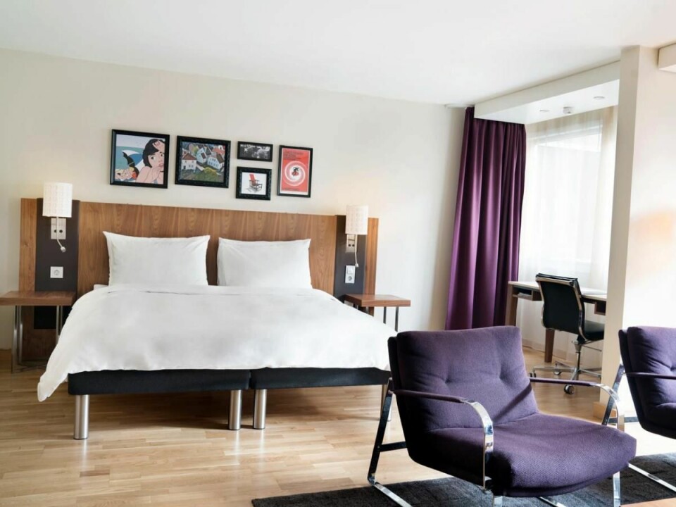 Radisson Blu Royal Hotel, som blir til Scandic Royal Stavanger 1. oktober 2019, har 215 rom. (Foto: Hotellet)