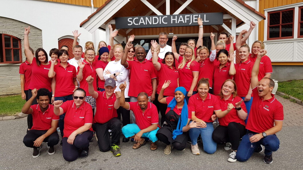 Ansatte på Scandic Hafjell kan se tilbake på tidenes beste juli på hotellet. (Foto: Scandic Hafjell) Ansatte på Scandic Hafjell kan se tilbake på tidenes beste juli på hotellet. (Foto: Scandic Hafjell)