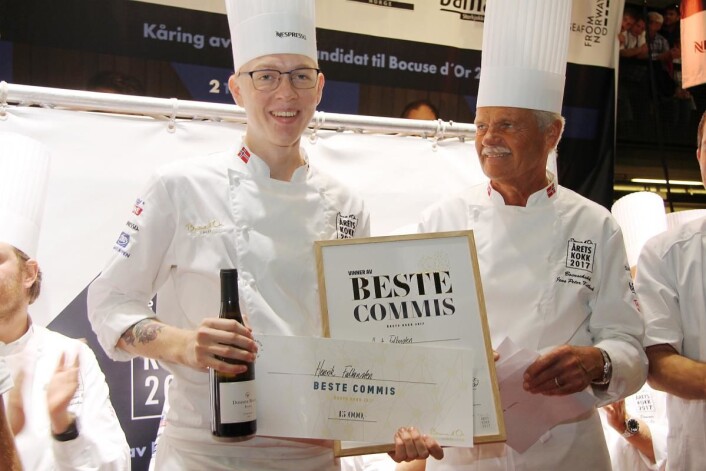 Henrik Falkensten ble kåret til den beste commisen i Årets kokk 2017. (Foto: Morten Holt) Henrik Falkensten ble kåret til den beste commisen i Årets kokk 2017. (Foto: Morten Holt)