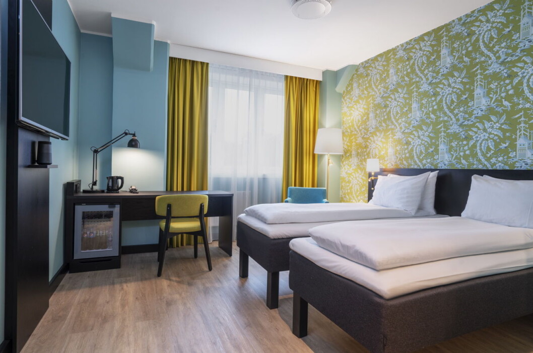 Thon Hotel Maritim er nyoppusset. Her fra et av rommene. (Foto: Thonhotels.no) Thon Hotel Maritim er nyoppusset. Her fra et av rommene. (Foto: Thonhotels.no)