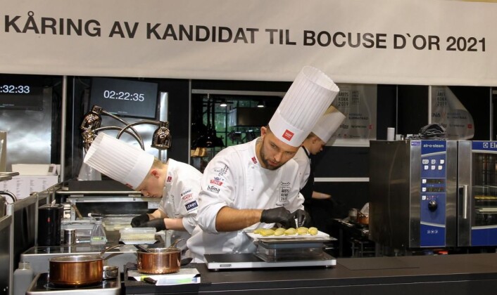 Øyvind Bøe Dalelv vant sølv i Årets kokk 2017. Denne gangen ble det bronse for Bodø-kokken. (Foto: Heidi Fjelland) Øyvind Bøe Dalelv vant sølv i Årets kokk 2017. Denne gangen ble det bronse for Bodø-kokken. (Foto: Heidi Fjelland)
