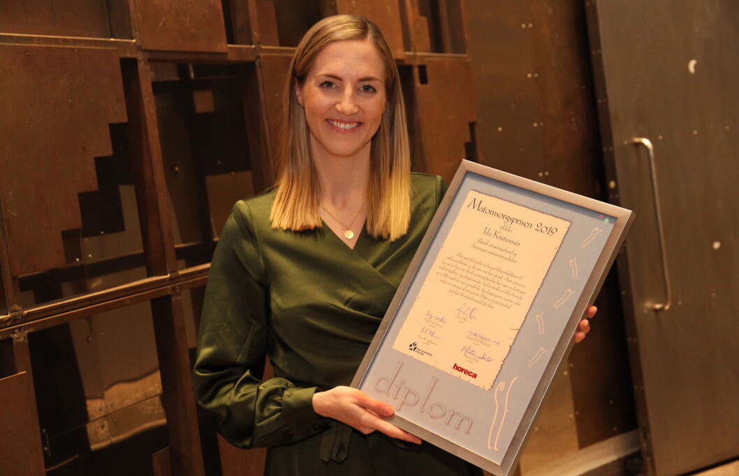 Ida Kristiansen er tildelt Matomsorgsprisen 2019. (Foto: Morten Holt) Ida Kristiansen er tildelt Matomsorgsprisen 2019. (Foto: Morten Holt)