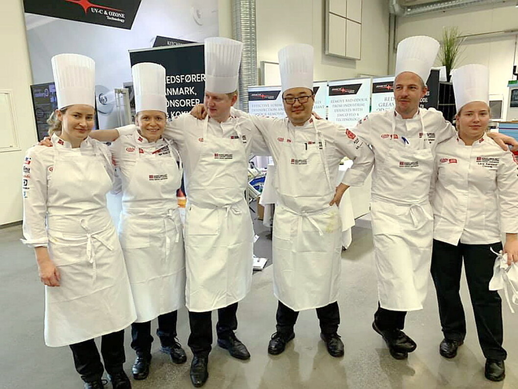 Kokkelandslaget Community Catering testet formen i Danmark i helgen. (Foto: NKL) Kokkelandslaget Community Catering testet formen i Danmark i helgen. (Foto: NKL)