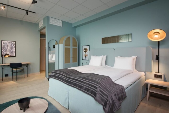 Fra ett av de nye rommene på Scandic Sjølyst. (Foto: Scandic Hotels) Fra ett av de nye rommene på Scandic Sjølyst. (Foto: Scandic Hotels)