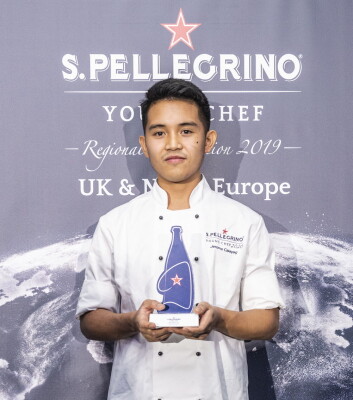 Svenske Jerome Ianmark Calayag vant den regionale finalen av S. Pellegrino Young Chef. (Foto: Arrangøren) Svenske Jerome Ianmark Calayag vant den regionale finalen av S. Pellegrino Young Chef. (Foto: Arrangøren)