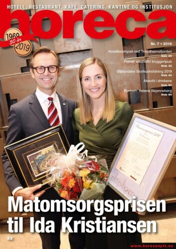 Forsiden på Horecas sjuende utgave i 2019. (Foto: Morten Holt/layout: Tove Sissel Larsgård) Forsiden på Horecas sjuende utgave i 2019. (Foto: Morten Holt/layout: Tove Sissel Larsgård)