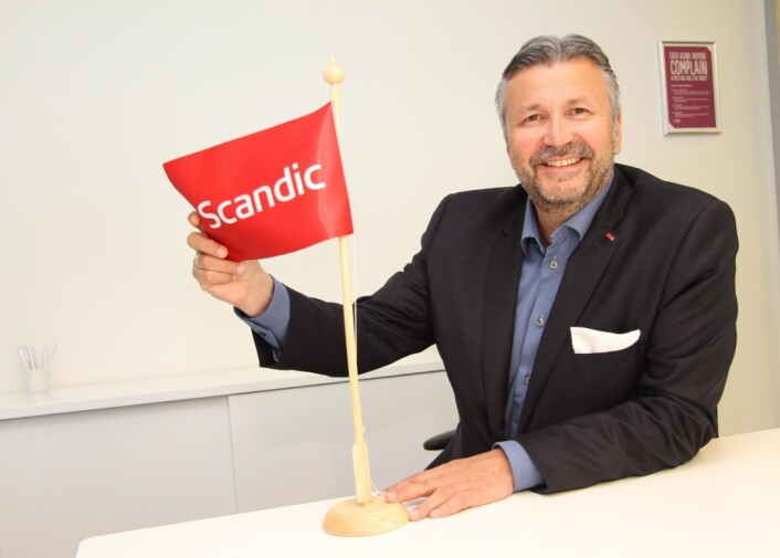 Etter ni år som sjef for Scandic Hotels Norge, rykker Svein Arild Steen-Mevold opp som ansvarlig for utvikling av hele konsernets hotellportefølje. (Foto: Morten Holt) Etter ni år som sjef for Scandic Hotels Norge, rykker Svein Arild Steen-Mevold opp som ansvarlig for utvikling av hele konsernets hotellportefølje. (Foto: Morten Holt)