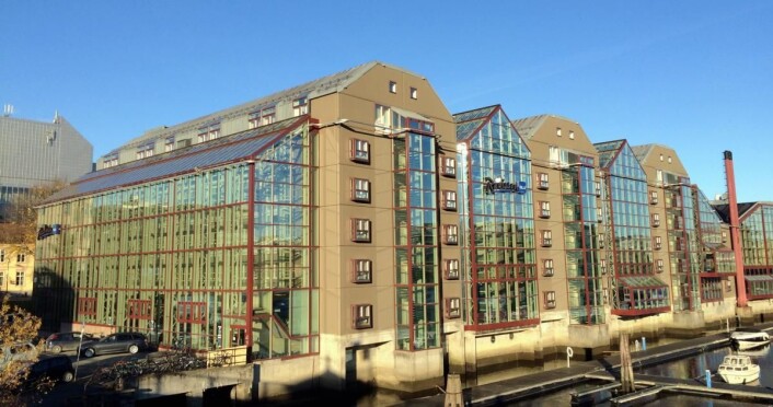 Radisson Blu Royal Garden Hotel ligger ved Nidelva i Trondheim. (Foto: Morten Holt) Radisson Blu Royal Garden Hotel ligger ved Nidelva i Trondheim. (Foto: Morten Holt)