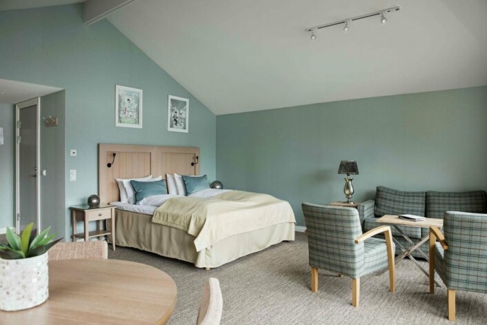 Fra ett av rommene på hotellet. (Foto: Sagafjord Hotel) Fra ett av rommene på hotellet. (Foto: Sagafjord Hotel)