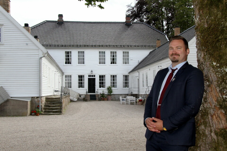 Hovmester og daglig leder på Boen Gård, Dagfinn Galdal, melder om at utbyggingen av antall overnattingsplasser er i gang. (Foto: Morten Holt)