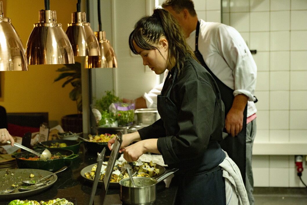 Maren Bjerkeli er hovedkokk for nye restauranten Grow på Vulkan i Oslo. (Foto: Nordic Choice Hotels) Maren Bjerkeli er hovedkokk for nye restauranten Grow på Vulkan i Oslo. (Foto: Nordic Choice Hotels)