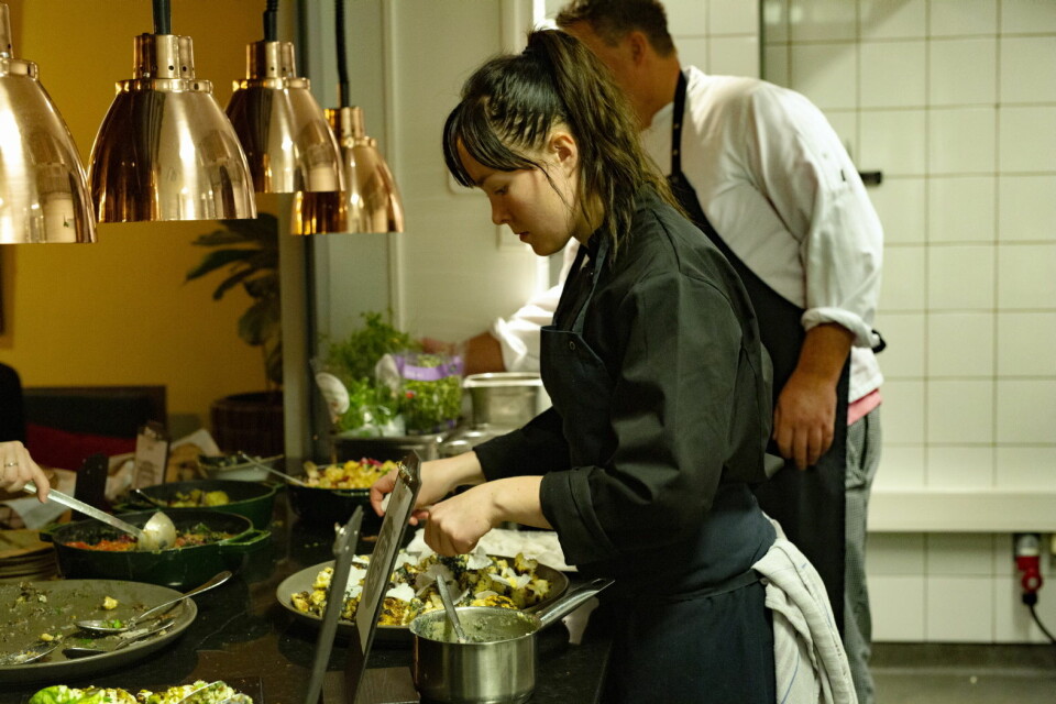 Maren Bjerkeli er hovedkokk for nye restauranten Grow på Vulkan i Oslo. (Foto: Nordic Choice Hotels)