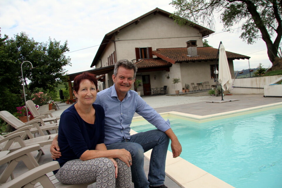 Gunvor Lie og Joar Monstad etablerte Villa Bella Piemonte. I mars overlater de vertskapsrollen til  Karin Karlsson Björkling og Pierre Carlsson. (Foto: Morten Holt)
