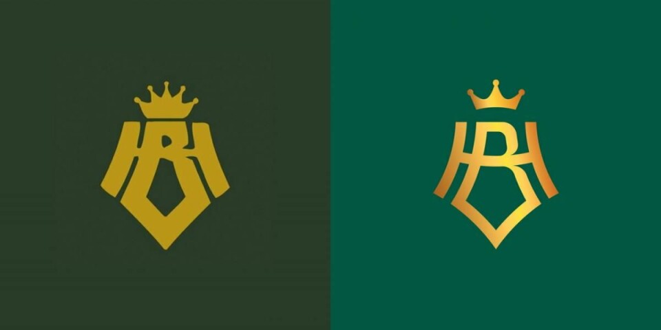 Til venstre det gamle emblemet, og til høyre det nye. (Illustrasjon: Hotel Bristol)