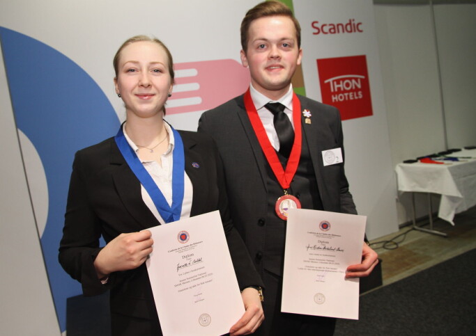 Arne Kristian Birkelund Bævre vant Jeunes Sommelier foran Jeanette N. Galdal. (Fot: Morten Holt) Arne Kristian Birkelund Bævre vant Jeunes Sommelier foran Jeanette N. Galdal. (Fot: Morten Holt)