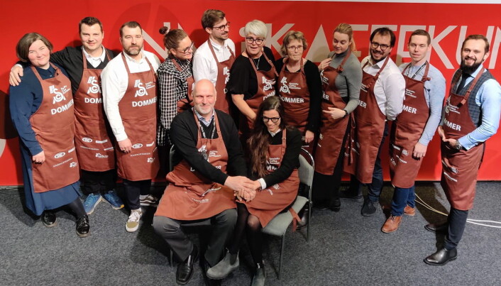 Dommerne i NM i kaffe 2020. (Foto: Norsk Kaffeinformasjon) Dommerne i NM i kaffe 2020. (Foto: Norsk Kaffeinformasjon)