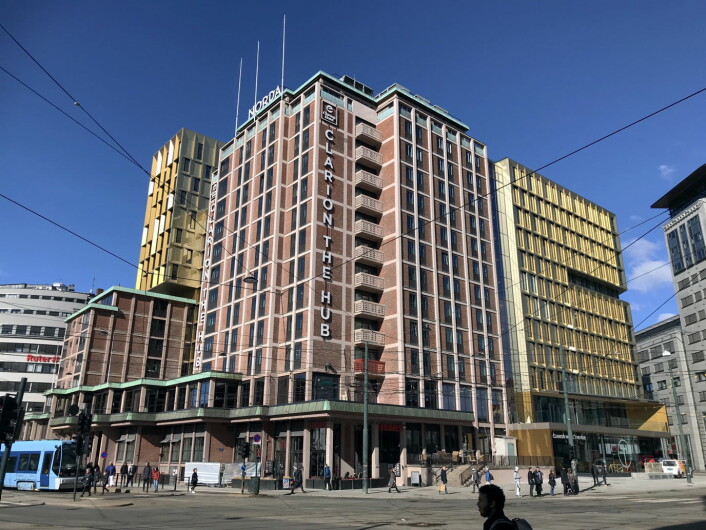 Clarion Hotel the Hub rammes hardt av korona-krisen. (Foto: Morten Holt2