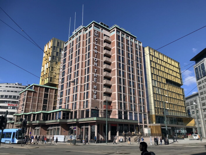 Clarion Hotel the Hub rammes hardt av korona-krisen. (Foto: Morten Holt2 Clarion Hotel the Hub rammes hardt av korona-krisen. (Foto: Morten Holt2