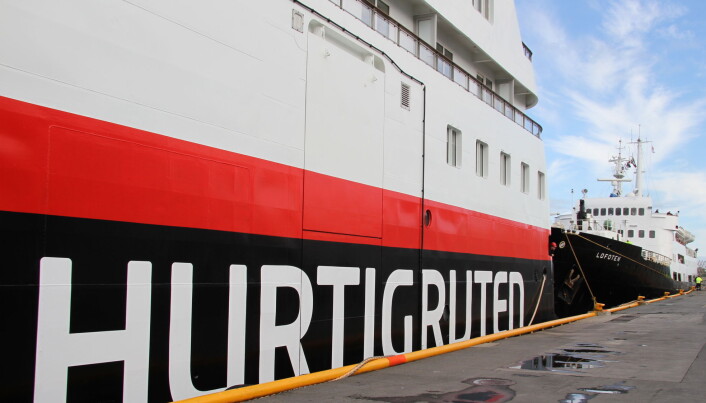 Hurtigruten med omfattende grep. (Foto: Morten Holt) Hurtigruten med omfattende grep. (Foto: Morten Holt)