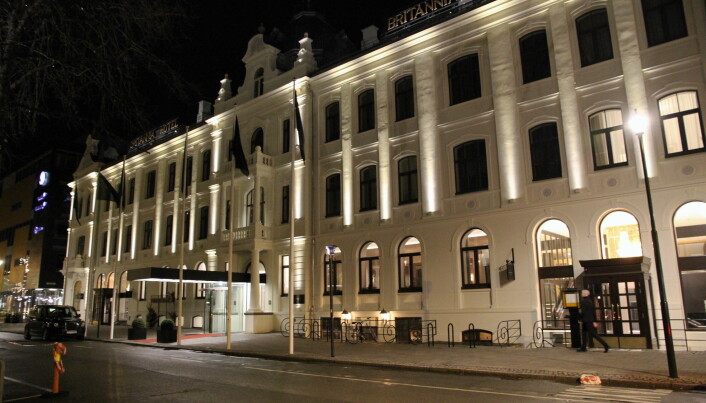 Britannia Hotel åpnes sakte opp igjen. (Foto: Morten Holt)