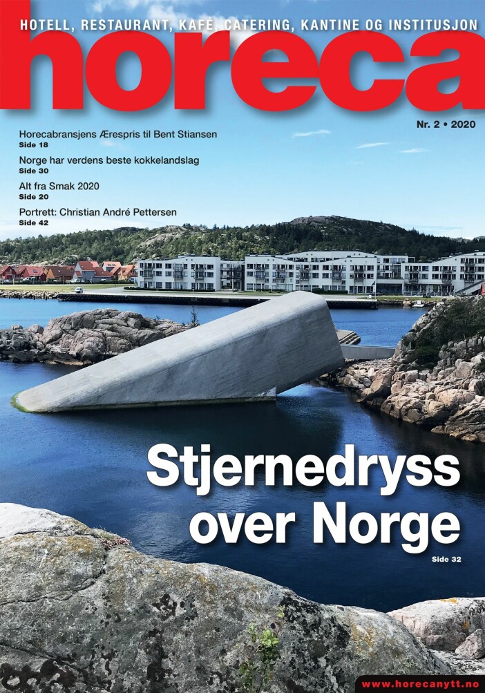 Forsiden på den andre Horeca-utgaven i år. (Foto: Morten Holt/layout: Tove Sissel Larsgård)