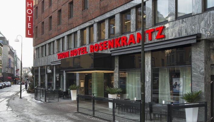 Thon Hotel Rosenkrantz i Oslo er ett av hotellene som gjenåpnes i mai. (Foto: Morten Holt) Thon Hotel Rosenkrantz i Oslo er ett av hotellene som gjenåpnes i mai. (Foto: Morten Holt)