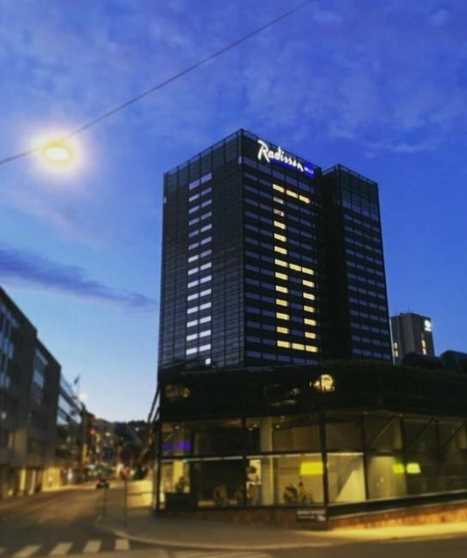 Det telles ned før åpningen på Radisson Blu Scandinavia Hotel. (Foto: Radisson Hotel Group)