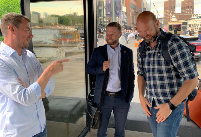 Ole Henrik Eftedal sammen med Bent Høie og Dag Terje Klarp Solvang (Foto: 2080) Ole Henrik Eftedal sammen med Bent Høie og Dag Terje Klarp Solvang (Foto: 2080)