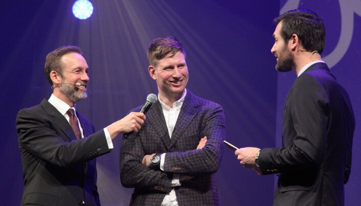 Esben Holmboe Bang, som driver Maaemo, på scenen i Trondheim i februar 2020. (Foto: Morten Holt) Esben Holmboe Bang, som driver Maaemo, på scenen i Trondheim i februar 2020. (Foto: Morten Holt)