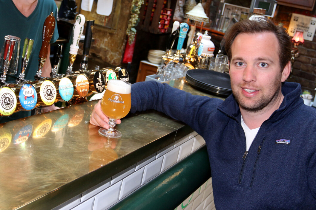 Hans Petter Gramer sikter mot to millioner solgte liter av fruktig IPA i år. (Foto: Ringnes) Hans Petter Gramer sikter mot to millioner solgte liter av fruktig IPA i år. (Foto: Ringnes)