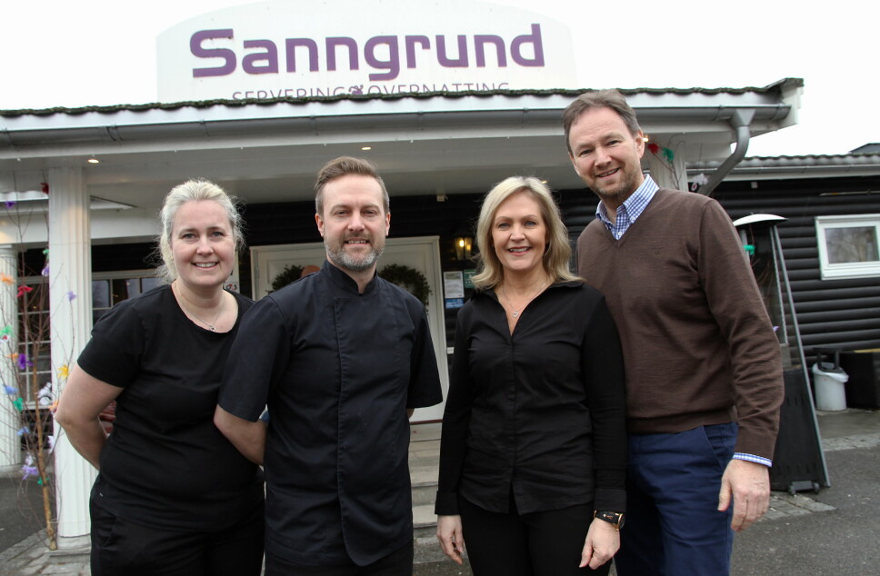 Dette er teamet bak Sanngrund. Fra venstre Beate Ferger, Freddy Ferger, Betty Udnesseter og Arne Udnesseter. (Foto: Morten Holt)